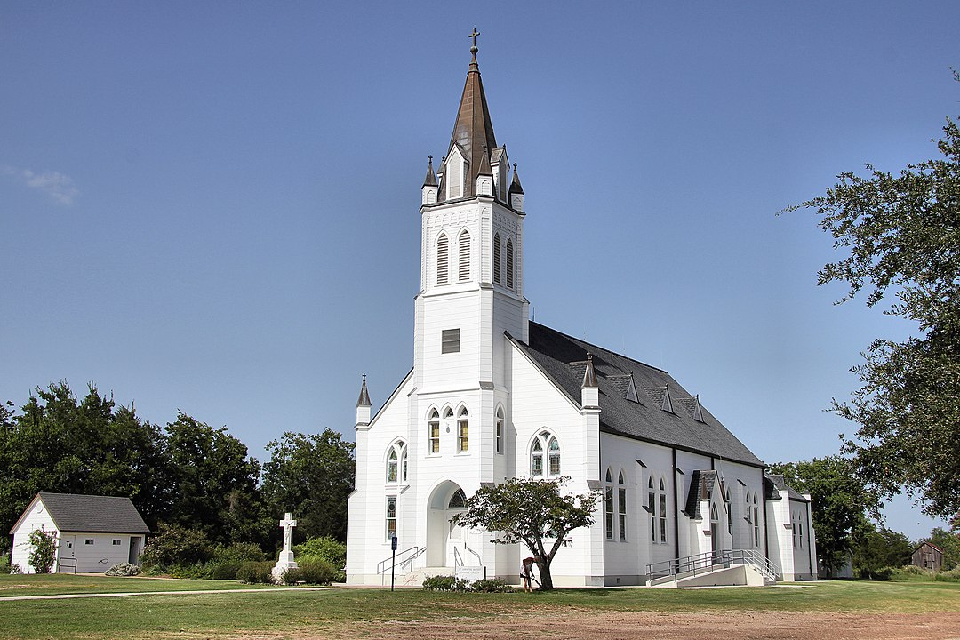 St. John the Baptist Catholic Church in Ammannsville, Texas, United States.