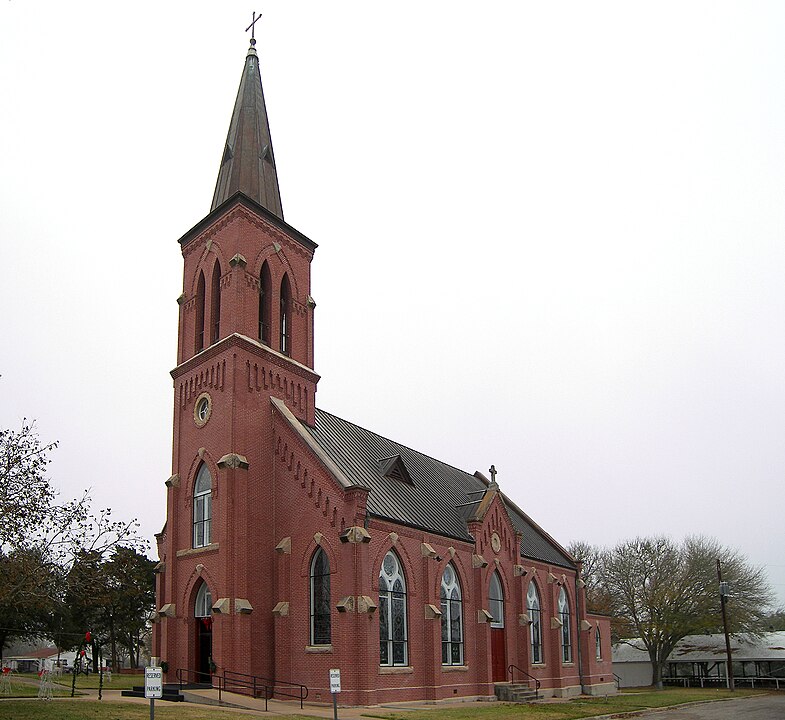 Nativity of Mary, Blessed Virgin Catholic Church in High Hill, Texas, United States.