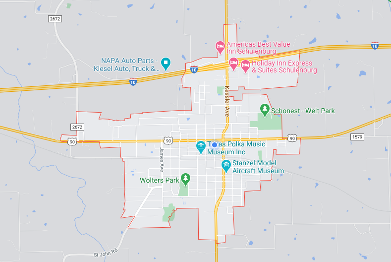 Map Weather Schulenburg TX 78956